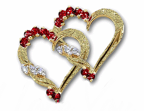 Gif animé bijoux coeurs